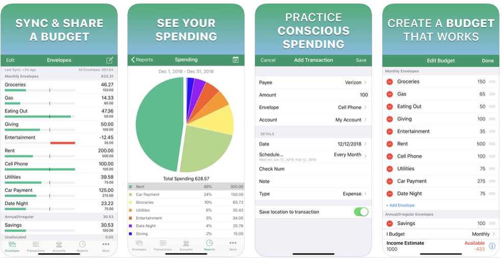 Spend report. Goodbudget. YNAB приложение. Приложения для семейного бюджета iphone. Приложение бюджет для Android.